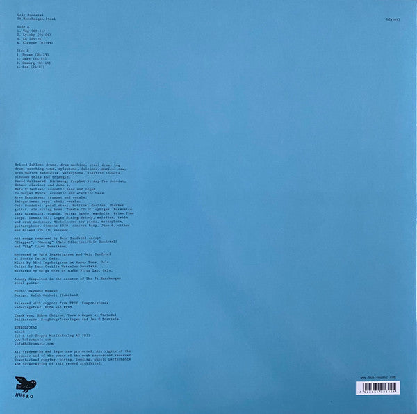 Geir Sundstøl ~ St. Hanshaugen Steel (Vinyl) - Djungel & Jazz