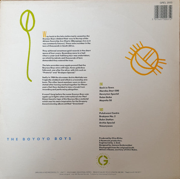The Boyoyo Boys : Back In Town (LP, Album)