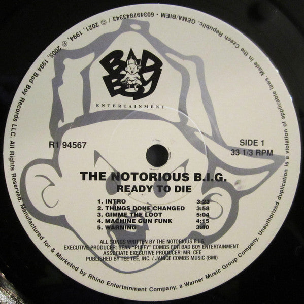 The Notorious BIG ~ Ready To Die (Vinyl) - Djungel & Jazz