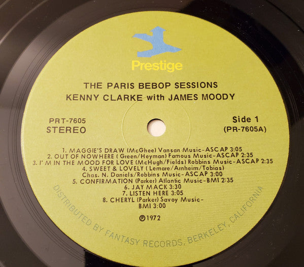 Kenny Clarke With James Moody : The Paris Bebop Sessions (LP, Comp, RM)