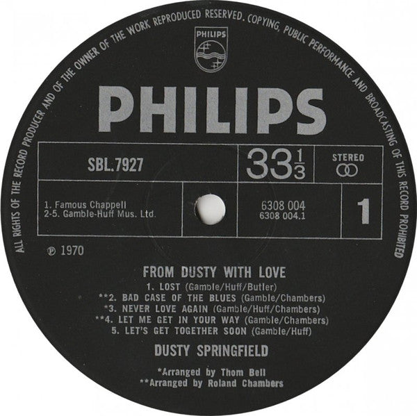 Dusty Springfield ~ From Dusty....With Love (Vinyl) - Djungel & Jazz