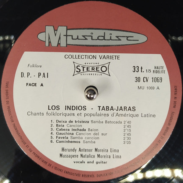 Los Indios Tabajaras ~ Chants Folkloriques Et Populaires D'Amérique Latine (Vinyl) - Djungel & Jazz