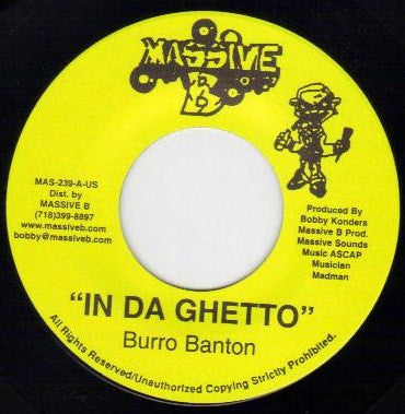 Burro Banton : In Da Ghetto (7")