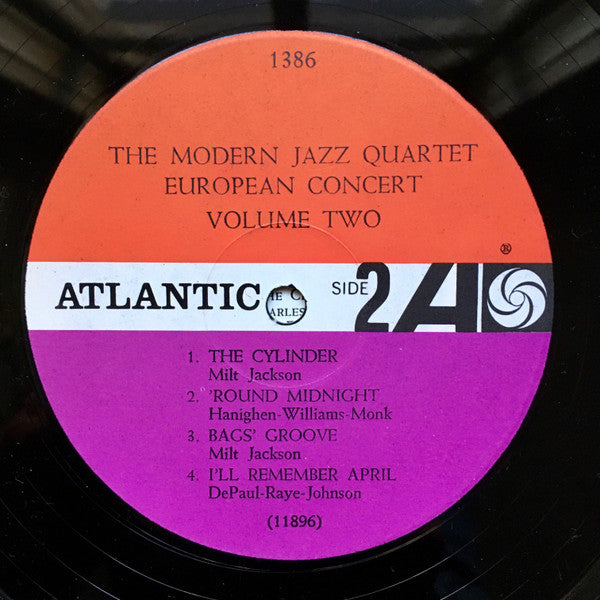 The Modern Jazz Quartet : European Concert: Volume Two (LP, Album, Mono, 1st)