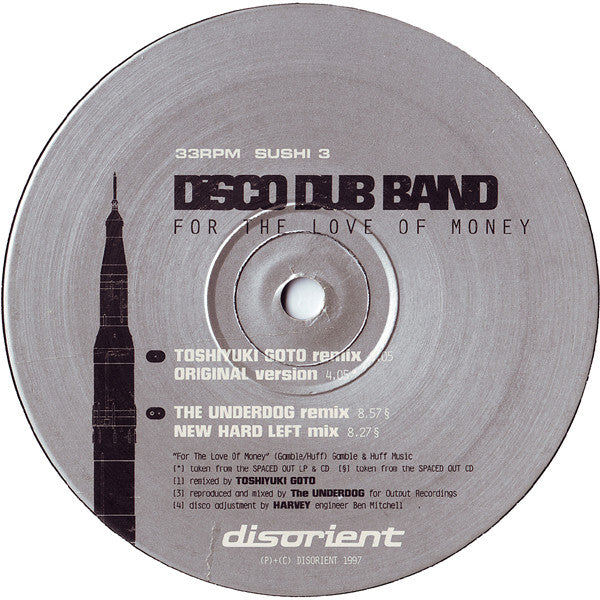 Disco Dub Band : For The Love Of Money (12")