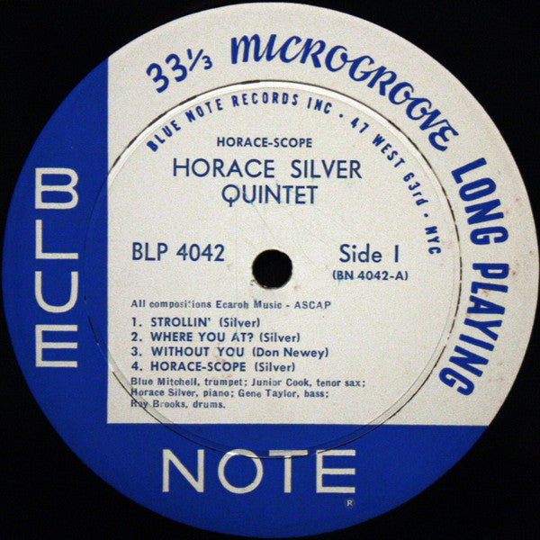 The Horace Silver Quintet ~ Horace-Scope (Vinyl) - Djungel & Jazz