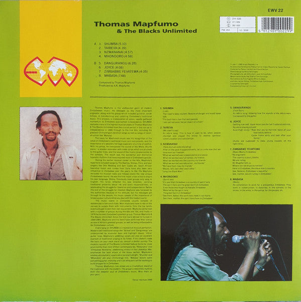 Thomas Mapfumo ~ Shumba (Vital Hits Of Zimbabwe) (Vinyl) - Djungel & Jazz