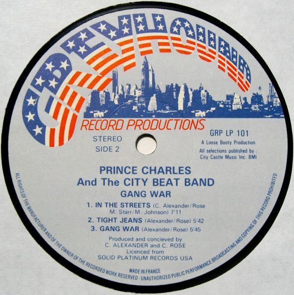 Prince Charles And The City Beat Band : Gang War (LP, Album)