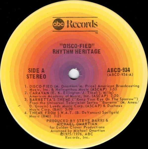 Rhythm Heritage ~ Disco-Fied (Vinyl) - Djungel & Jazz