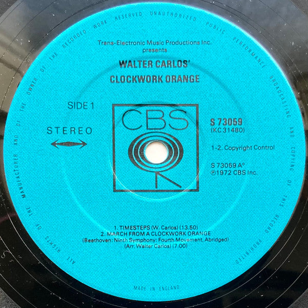 Walter Carlos ~ Walter Carlos' Clockwork Orange (Vinyl) - Djungel & Jazz