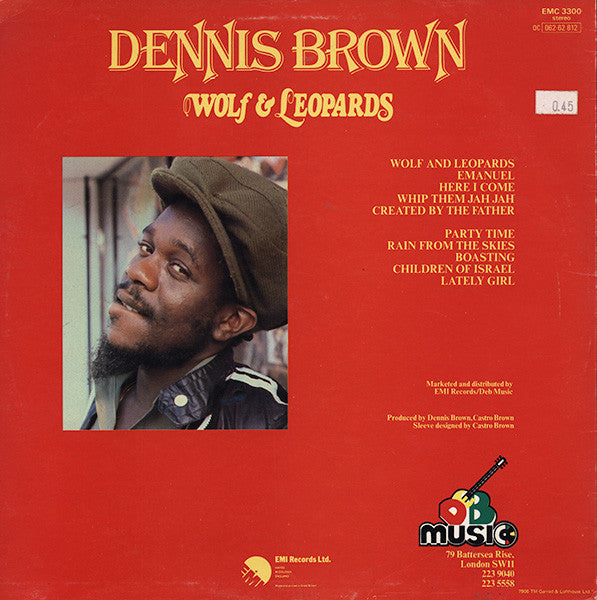 Dennis Brown : Wolf & Leopards (LP, Album, RE)