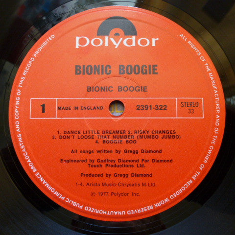Bionic Boogie : Bionic Boogie (LP, Album)