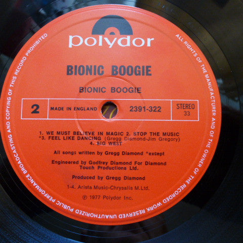 Bionic Boogie : Bionic Boogie (LP, Album)