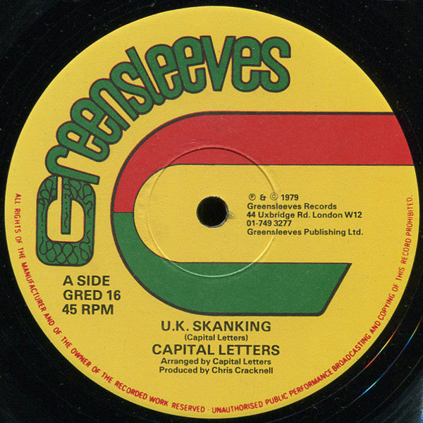 Capital Letters ~ U.K. Skanking (Vinyl) - Djungel & Jazz