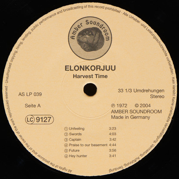 Elonkorjuu ~ Harvest Time (Vinyl) - Djungel & Jazz