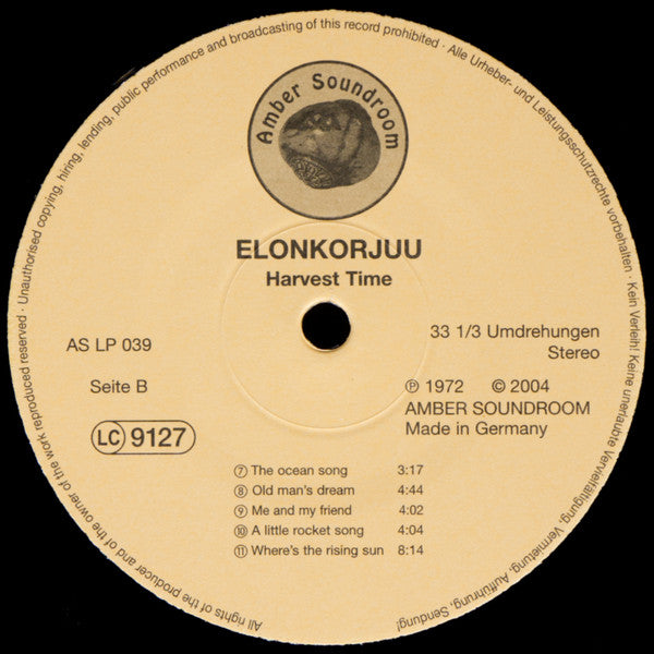 Elonkorjuu ~ Harvest Time (Vinyl) - Djungel & Jazz