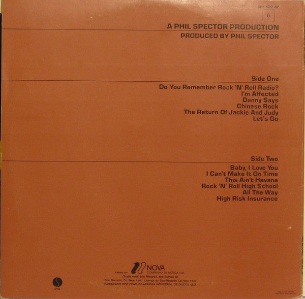 Ramones ~ End Of The Century (Vinyl) - Djungel & Jazz