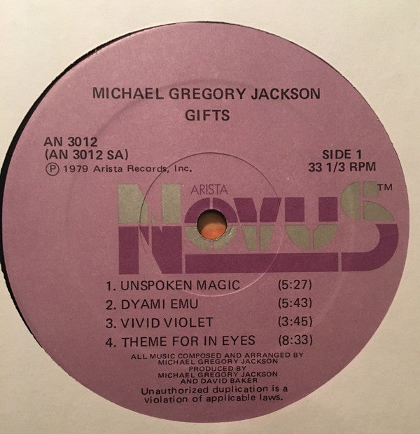 Michael Gregory Jackson ~ Gifts (Vinyl) - Djungel & Jazz