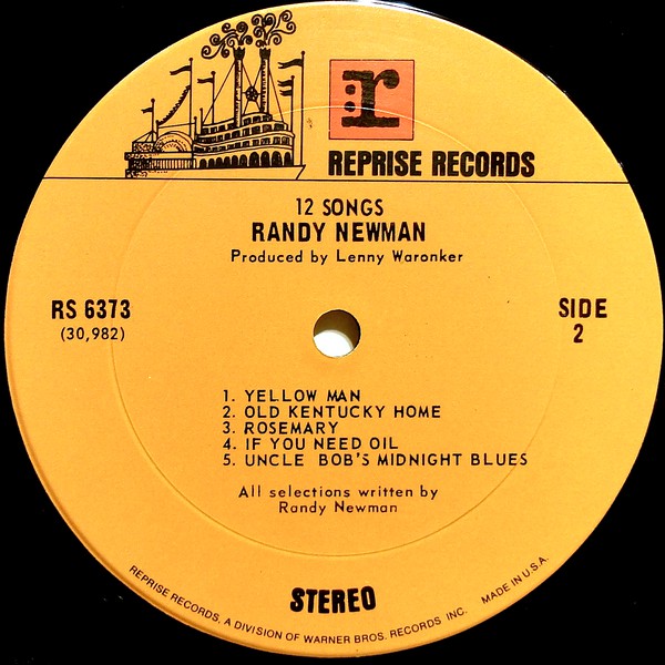 Randy Newman ~ 12 Songs (Vinyl) - Djungel & Jazz