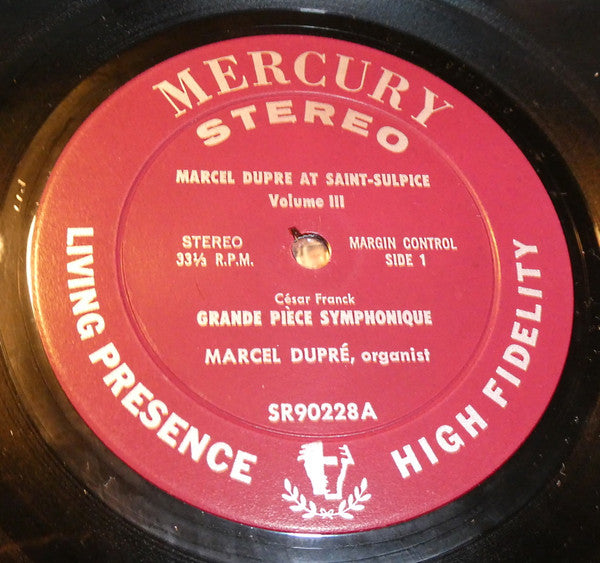 César Franck, Marcel Dupré ~ Dupré At Saint-Sulpice Volume Three (Vinyl) - Djungel & Jazz