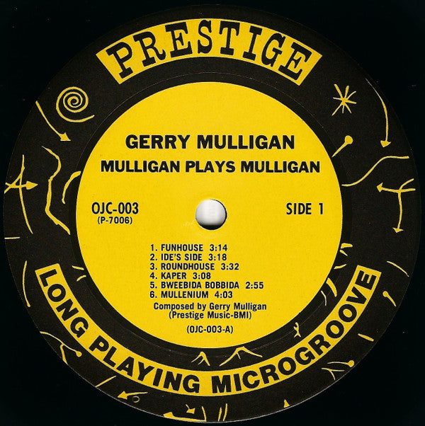Gerry Mulligan ~ Mulligan Plays Mulligan (Vinyl) - Djungel & Jazz