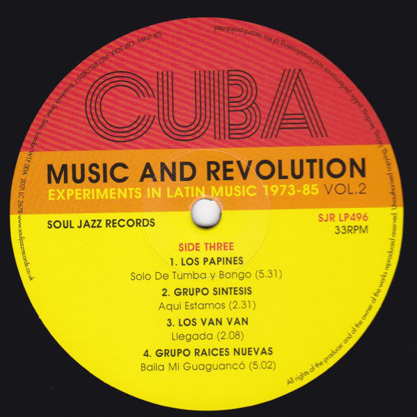 Various ~ Cuba: Music And Revolution (Culture Clash In Havana Cuba: Experiments In Latin Music 1973-85 Vol. 2) (Vinyl) - Djungel & Jazz