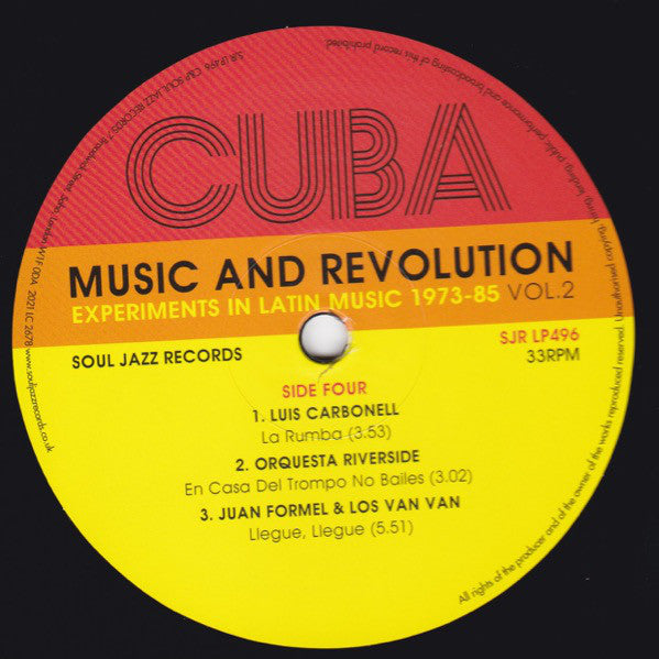 Various ~ Cuba: Music And Revolution (Culture Clash In Havana Cuba: Experiments In Latin Music 1973-85 Vol. 2) (Vinyl) - Djungel & Jazz