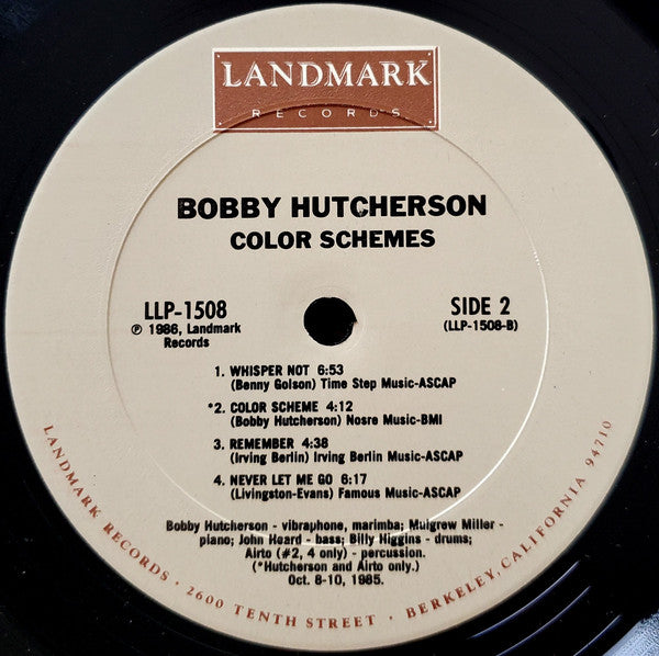 Bobby Hutcherson ~ Color Schemes (Vinyl) - Djungel & Jazz