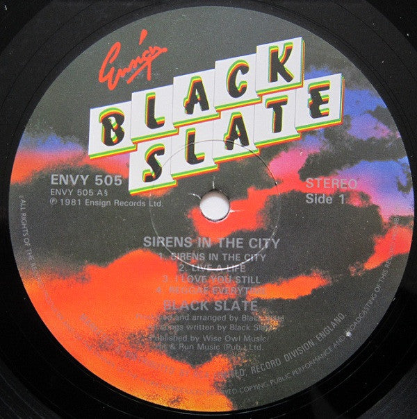 Black Slate : Sirens In The City (LP, Album)