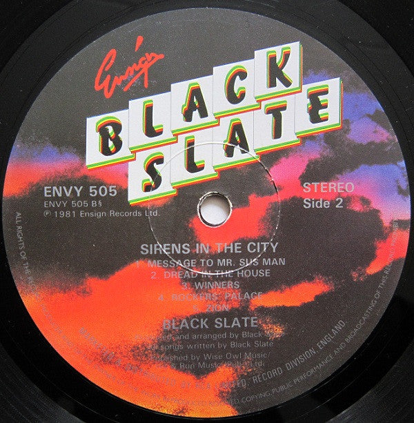 Black Slate : Sirens In The City (LP, Album)