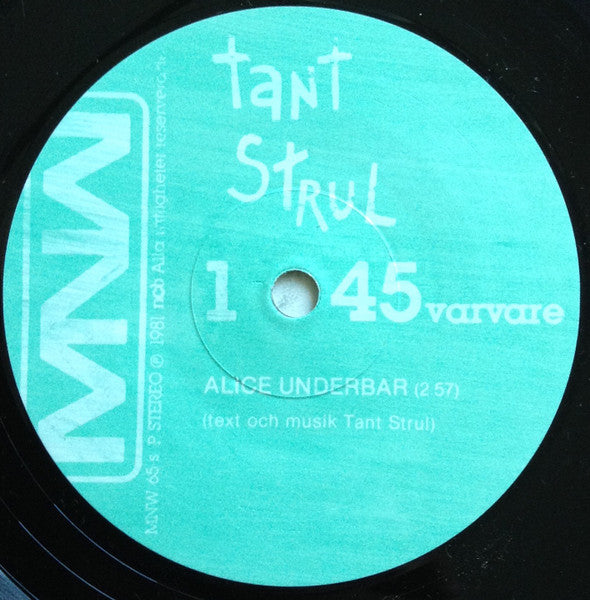 Tant Strul ~ Alice Underbar / Hjärtan Slå (Vinyl) - Djungel & Jazz