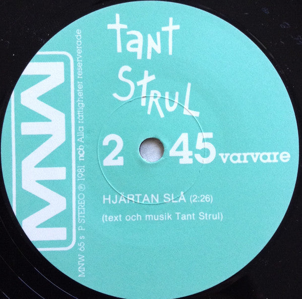 Tant Strul ~ Alice Underbar / Hjärtan Slå (Vinyl) - Djungel & Jazz