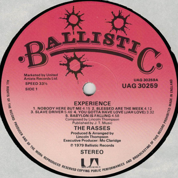 The Royal Rasses : Experience (LP, Album)