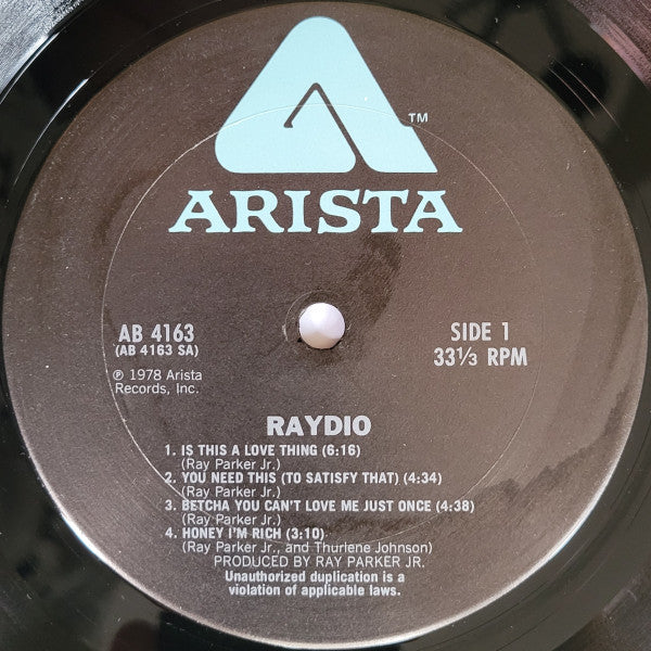 Raydio : Raydio (LP, Album, Ter)