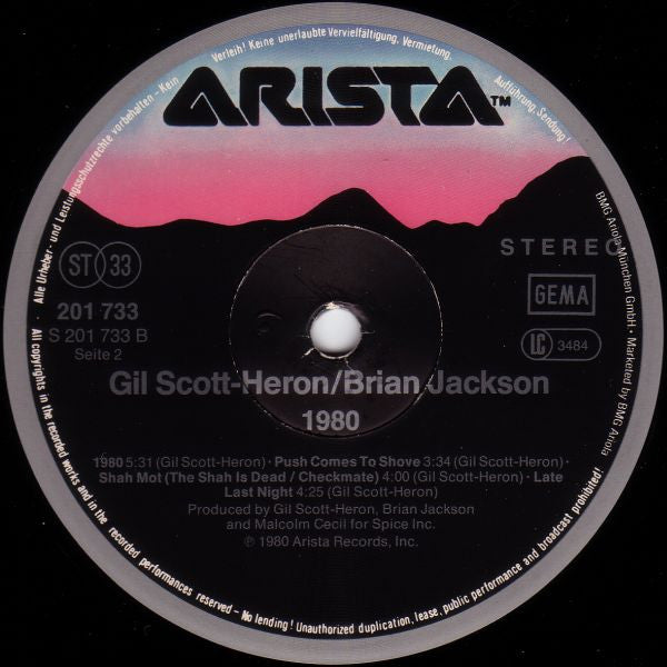 Gil Scott-Heron & Brian Jackson ~ 1980 (Vinyl) - Djungel & Jazz