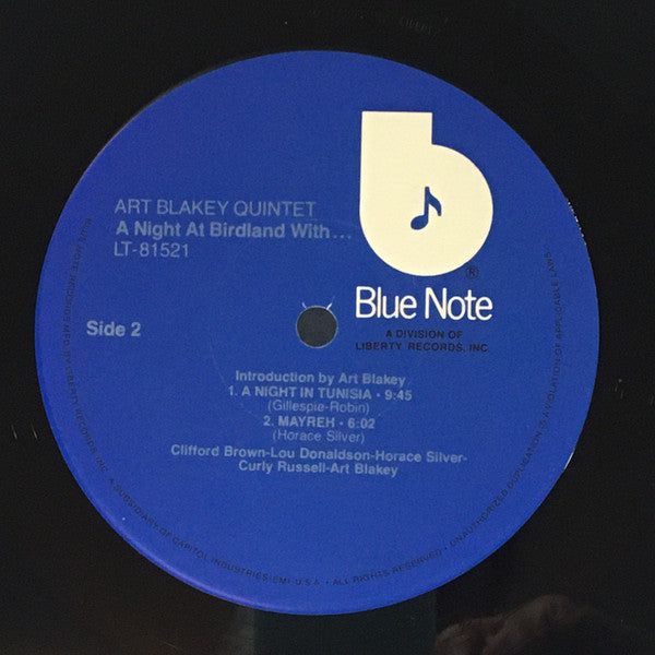 Art Blakey Quintet : A Night At Birdland Volume 1 (LP, Comp, RE)