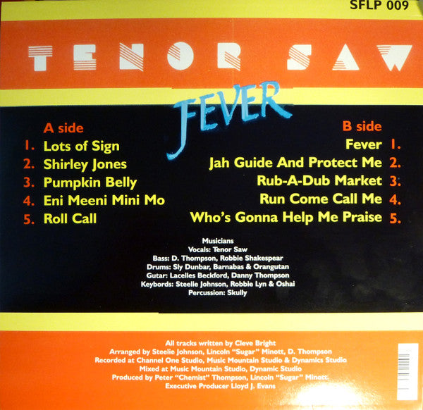 Tenor Saw : Fever (LP, Album, RE, red)