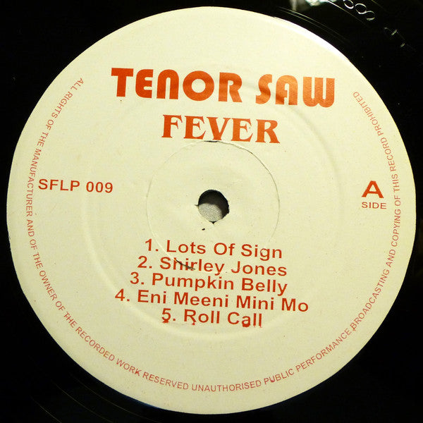 Tenor Saw : Fever (LP, Album, RE, red)