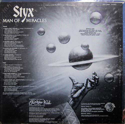 Styx ~ Man Of Miracles (Vinyl) - Djungel & Jazz
