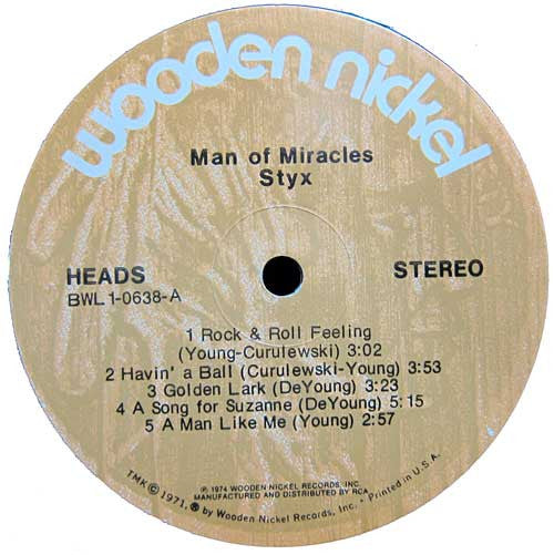 Styx ~ Man Of Miracles (Vinyl) - Djungel & Jazz