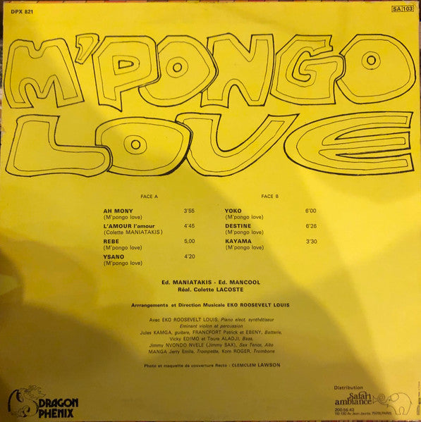 M'Pongo Love ~ M'Pongo Love (Vinyl) - Djungel & Jazz