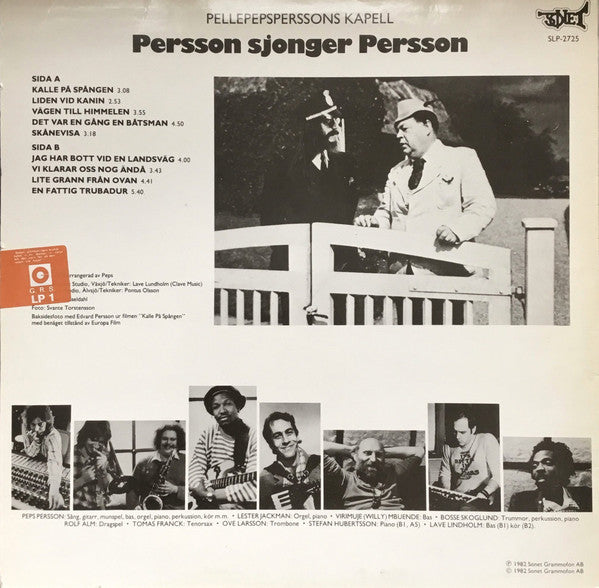 Pellepepsperssons Kapell ~ Persson Sjonger Persson (Vinyl) - Djungel & Jazz