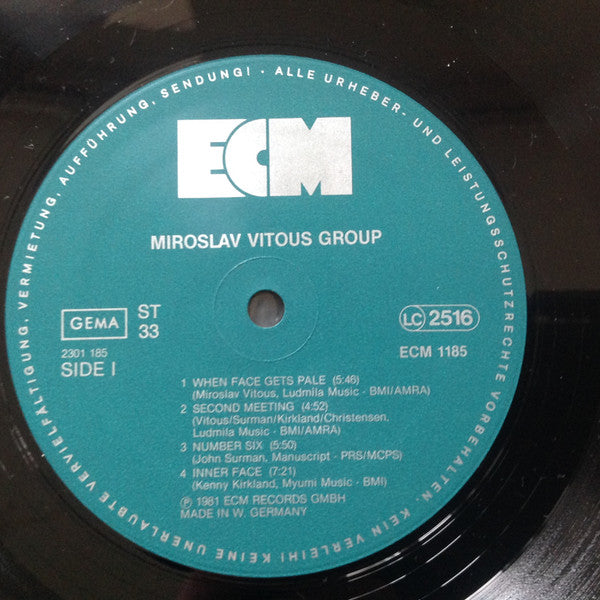 Miroslav Vitous Group ~ Miroslav Vitous Group (Vinyl) - Djungel & Jazz