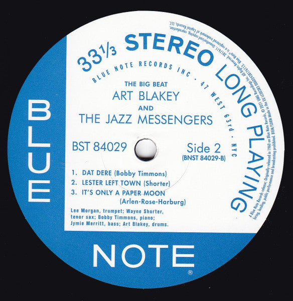 Art Blakey & The Jazz Messengers ~ The Big Beat (Vinyl) - Djungel & Jazz