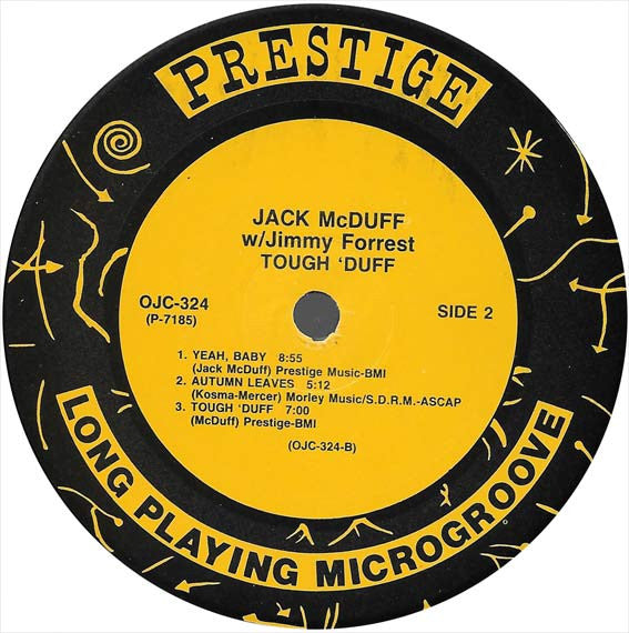 Brother Jack McDuff With Jimmy Forrest ~ Tough 'Duff (Vinyl) - Djungel & Jazz