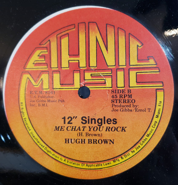 Cornell Campbell / U Brown : Rasta Come From Jail / We Chat You Rock (12", Single)