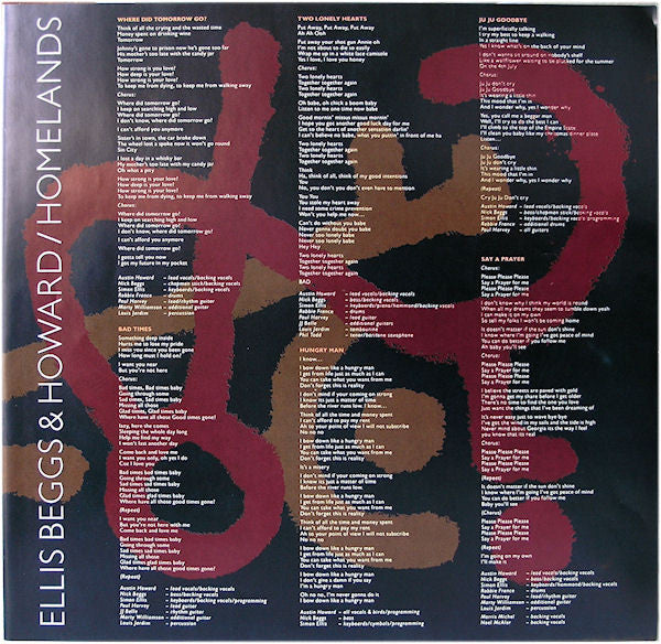 Ellis Beggs & Howard ~ Homelands (Vinyl) - Djungel & Jazz