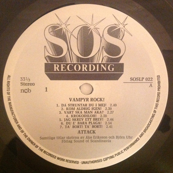 Attack ~ Vampyr Rock (Vinyl) - Djungel & Jazz