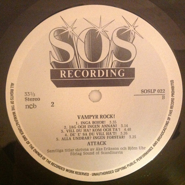 Attack ~ Vampyr Rock (Vinyl) - Djungel & Jazz