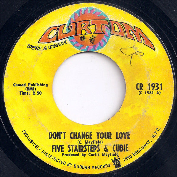 Five Stairsteps ~ Don't Change Your Love / New Dance Craze (Vinyl) - Djungel & Jazz